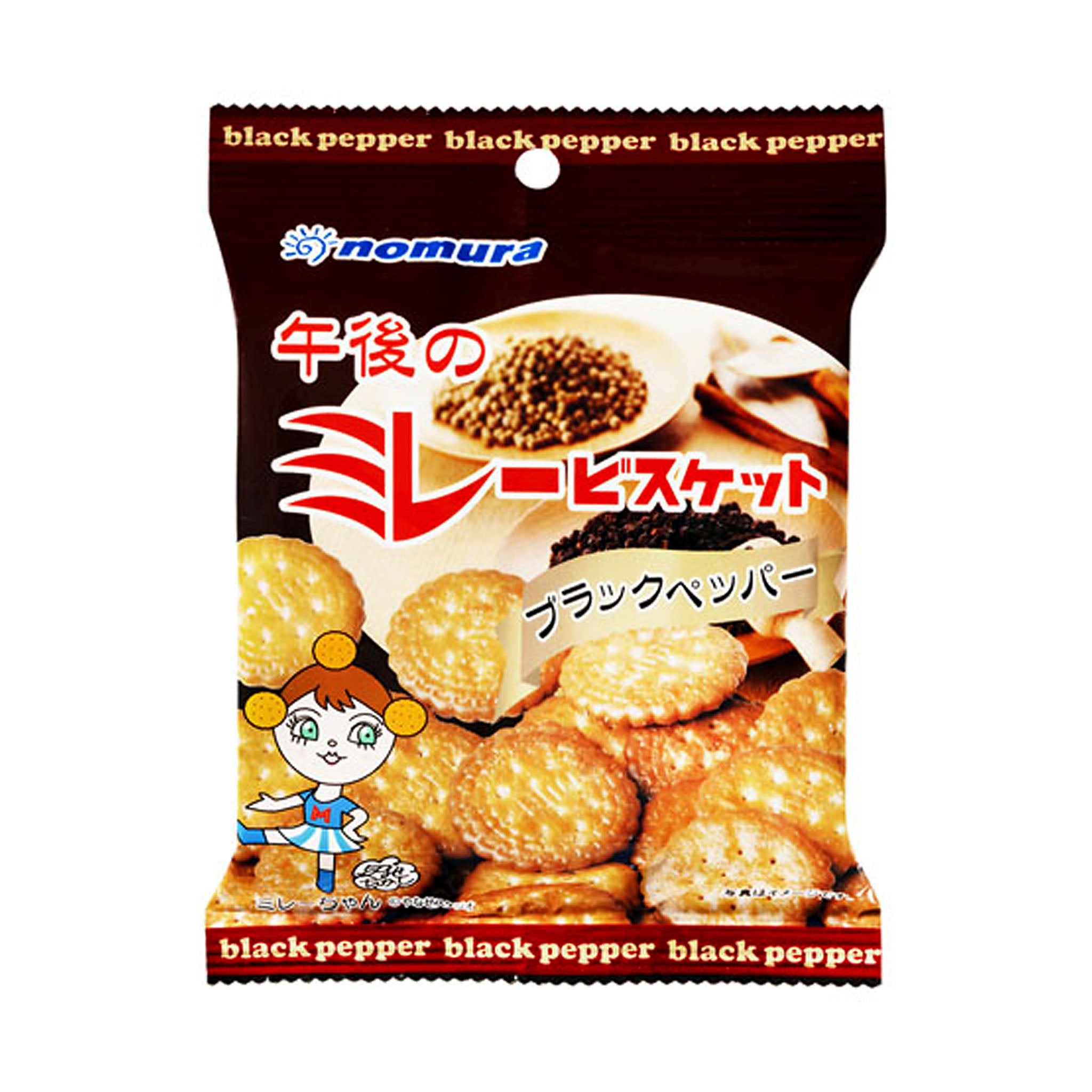 Nomura Irimame Yappari Majime Millet Biscuit Black Pepper Flavor